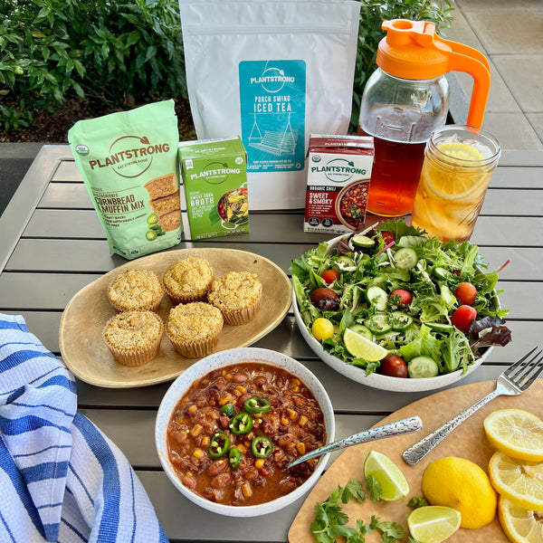 Rip Makes the PLANTSTRONG Picnic Dinner